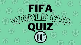 FIFA World Cup Quiz Challenge Test Your Football Knowledge [upl. by Julissa587]