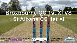 Broxbourne CC 1st XI VS St Albans CC 1st XI [upl. by Aerdnas746]