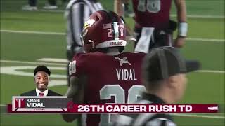 Kimani Vidal Troy RB vs South Alabama 2023 [upl. by Llewellyn]