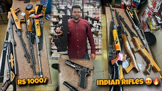 Indian AIR GUNS RIFLES Collection In Cheap 🔥   PUBG RIFLES IMPORTED RIFLES 😱 [upl. by Eeuqram619]