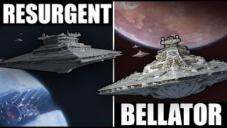 BELLATOR vs RESURGENT Star Destroyer  Star Wars Starship Versus [upl. by Jago183]