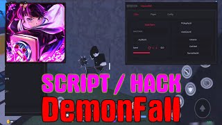 Demonfall Script  Hack GUI  Auto Farm Farm Trinket God Mode amp More [upl. by Indyc]