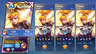 MCL CHAMPION FANNY HYPER CARRY AGGRESSIVE GAMEPLAY MLBB [upl. by Colp226]