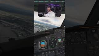 Doing the go around 😩 vatsim flightsim msflightsimulator msfs gaming aviation msfs2020 [upl. by Aspia]