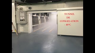 TUNNELS DE CONGELATIONS PROUDUITS ALIMENTAIRE SAFRIGO 2022 [upl. by Orodoet]