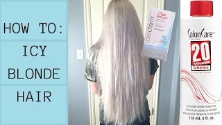 How I Get ICY BLONDE Hair AT HOME SUPER CRINGEY TBH [upl. by Colon]