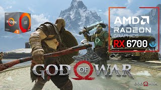 God Of War AMD Radeon RX 6700  Ryzen 5 3600 [upl. by Enicul223]