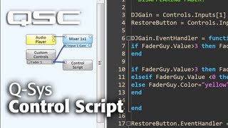 QSYS Control Script  Part A Understanding the Control Script Component [upl. by Aydidey]