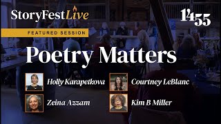 1455 StoryFestLive 2023 Poetry Matters featuring Virginias Poet Laureates [upl. by Erwin]