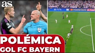 POLÉMICA que INCENDIA al BAYERN ASÍ FUE EL GOL ANULADO Real Madrid 2 Bayern 1 [upl. by Anohr]