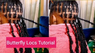 Butterfly locs tutorial  Hairstyle tutorial  LynCaren [upl. by Jacobs632]