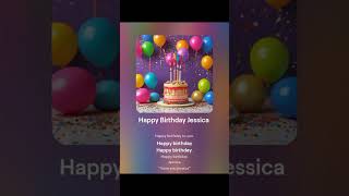 Happy Birthday Jessica Nursery Rhymes [upl. by Ayr]