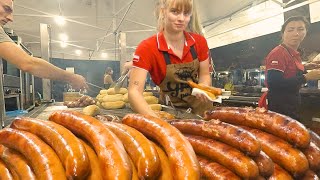 Huge Street Food Melted Cheese Orgy of Grilled Meat amp more Food Event in Italy [upl. by Aronoff383]