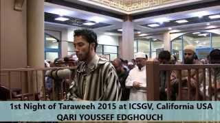 Beautiful Taraweeh 2015 USA  Day 1  AlBaqara  Qari Youssef Edghouch  ICSGV يوسف الدغوش [upl. by Alaik353]