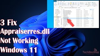 3 Fix Appraiserresdll not working in Windows 11 [upl. by Ahoufe274]