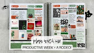 PLAN WITH ME  a productive week  working the rodeo  makselifeplanner  oct 713 [upl. by Shumway]