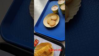 Zafrani chai with osmania biscuit and paneer puffpista house [upl. by Aelat]