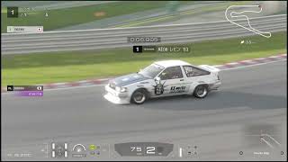 【GT7】AE86 N2 筑波 587 ハチロク ABSオフ 1分切り [upl. by Udelle157]