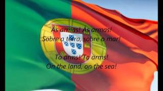 Portuguese National Anthem  quotA Portuguesaquot PTEN [upl. by Sira]