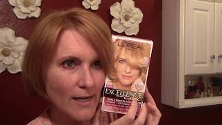 Time for a new hue LOreal Excellence Cream in 8G  Medium Golden Blonde at Home Hair Color [upl. by Othilia]