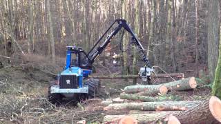 Rottne H14B harvester in Galloway [upl. by Ailongam]