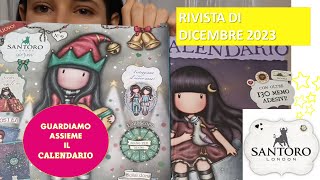 RIVISTA GORJUSS DICEMBRE 2023 e gadget  Regalo calendario Santoro edicola  recensione [upl. by Eirised]