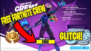 How To Get Fortnite Crew For FREE GLITCH Chapter 2 Season 5 Fortnite Crew Glitch [upl. by Alliuqaj]