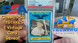 Classic PSA Mistakes amp Vintage HOF Baseball Card Reveal [upl. by Ailuig]