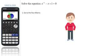 Exponential equation by CASIO fxCG50 [upl. by Shelly]