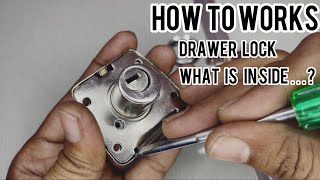 How to works Drawer lock What is inside the lock [upl. by Yalcrab20]