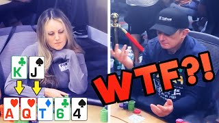 BATTLING In WILD TEXAS POKER Games At THE LODGE [upl. by Yarg]