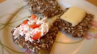 Healthy Seed amp Nut Crispbread Cracker Recipe Gluten Free [upl. by Ita834]