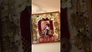 Wedding Ornaments Frame wedding frame resinart processvideo gifts bride groom couple [upl. by Bluefarb]