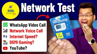 BSNL Sim Speed Test  15 Tests  BSNL 3G Speed BSNL 4G or 5G BSNL YouTube amp BSNL Calling Test [upl. by Tebzil426]