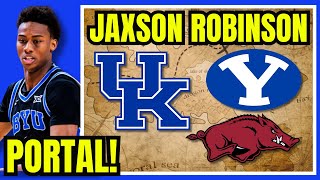 IN THE PORTAL Jaxson Robinson  BYU Guard  player overview and best fits [upl. by Aynod314]