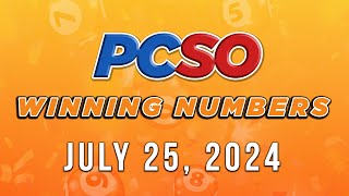 P15M Jackpot Super Lotto 649 2D 3D 6D and Lotto 642  July 25 2024 [upl. by Rednirah]