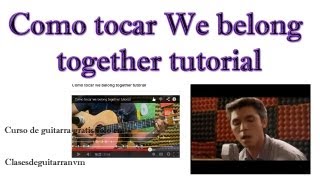 Como tocar we belong together tutorial [upl. by Erb]