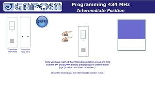 GAPOSA Radio 434Mhz  Intermediate Position [upl. by Hairahs]