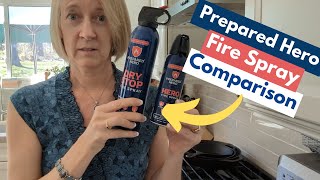 COMPARISON  Prepared Hero Fire Spray vs Dry Stop Fire Spray [upl. by Tana652]