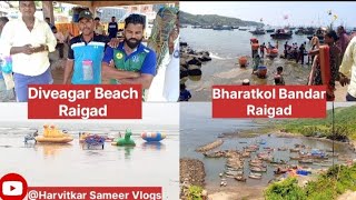 Diveagar Beach And Bharatkol Bandar  Raigad District   Harvitkar Sameer vlogs [upl. by Nehpets546]