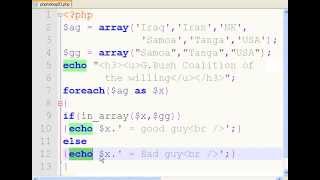 PHP foreach inarray 8c [upl. by Ahsayn808]