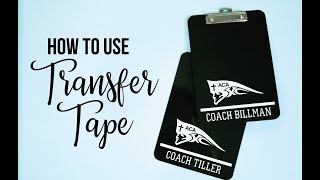 How To Use Transfer Tape For Perfect Vinyl Projects [upl. by Leira]