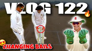 Does CHANGING BAILS work😍 CRICKET CARDIO new MS Dhoni Gloves🔥 ODI Cricket Match Vlog [upl. by Peterec558]