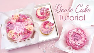 Making Mini Bento Cakes  Cake Decorating Tutorial [upl. by Eva]