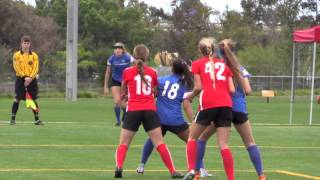 2016 GU16 ECNL Girls Soccer  Real So Cal vs Strikers FC [upl. by Dolf148]