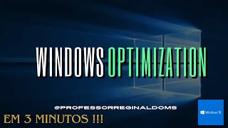 🖥️ Otimização Windows 10 em 3 minutos  Passo a passo 💻 🚀🚀 [upl. by Dennett872]