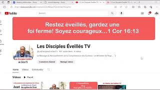 Les Disciples Éveillés TV  Message du Renouvellement de la Compréhension [upl. by Cirdet982]