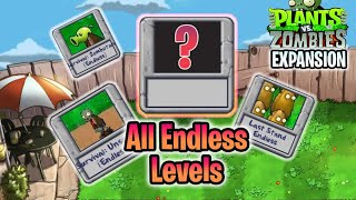 PvZ Expansion v109 All Endless Levels without lawn mower [upl. by Llorre]