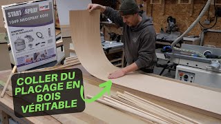 comment coller un plaquage en bois véritable [upl. by Ikkir]