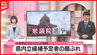 【衆院選熊本】自民が現職4人の公認申請 参政は3人の擁立を発表 [upl. by Ahsito]